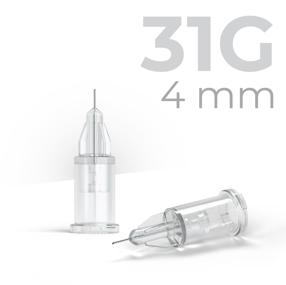 Ultra Low Dead Space Needle 31G/0.25x4mm, 100 pcs